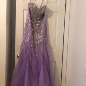 Sweetheart Strapless Beaded Mesh Trumpet Dress